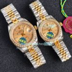 High Replica Rolex Datejust Watch 2-Tone Yellow Gold strap Yellow Gold Dial